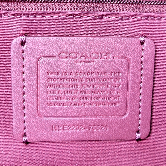Coach Jordyn Backpack Watermelon Pink Leather Gold Zipper Authentic NWOT - Picture 12 of 12